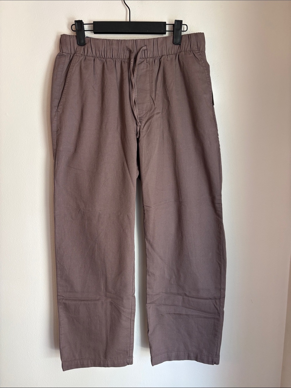 Gap Easy Pant women Casual Elastic-Waist pull-on relaxed baggy Brown Pants M NWT